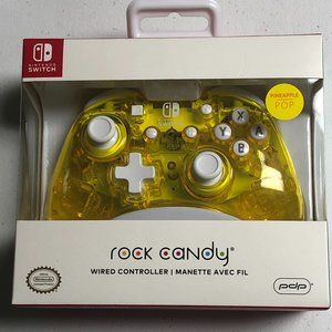 Nintendo Switch Controller Wired Rock Candy Yellow Pineapple Pop PDP New Sealed